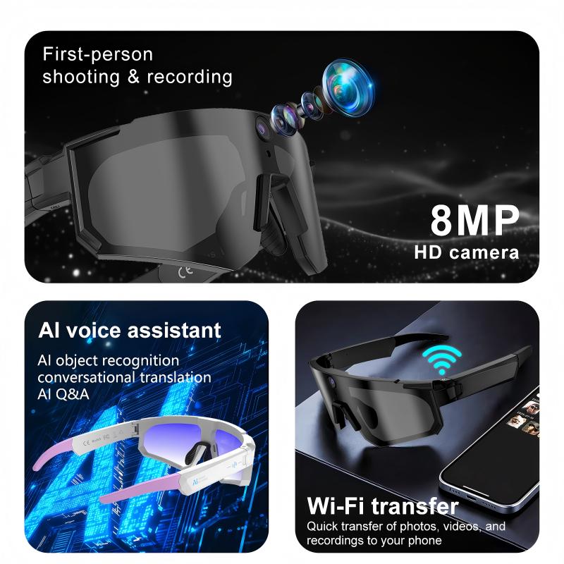 AI Smart Glasses ChatGPT 1080P - Outdoor Sport Glasses 评论和价格