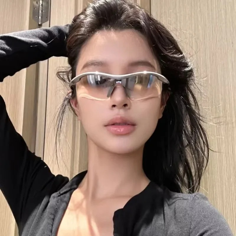 New Half Frame Y2K Sunglasses  - Outdoor Sport Glasses 评论和价格