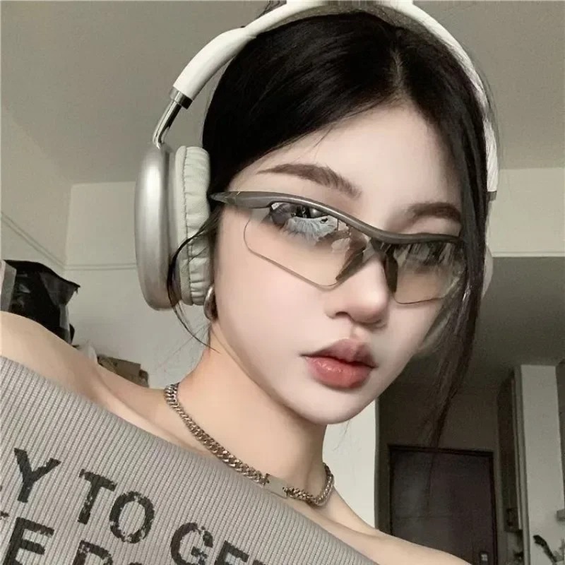 New Half Frame Y2K Sunglasses  - Outdoor Sport Glasses 评论和价格