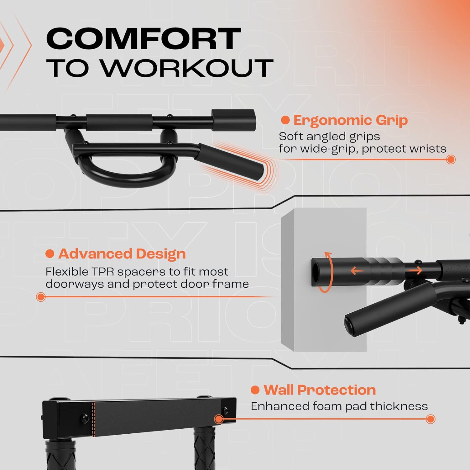 Heavy Duty Wall Mounted Pull U - Chin Bar Doorway 评论和价格